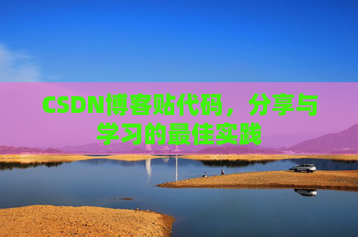 CSDN博客贴代码,分享与学习的最佳实践